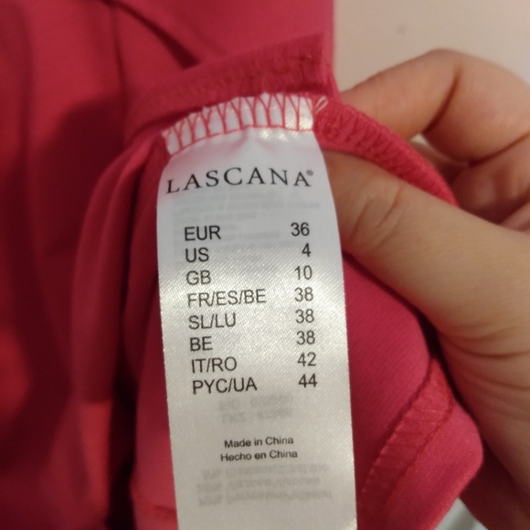 Pink Lascana Women's Size 4 Sleeveless Dress With Ruffle Accent - Picture 5 of 6